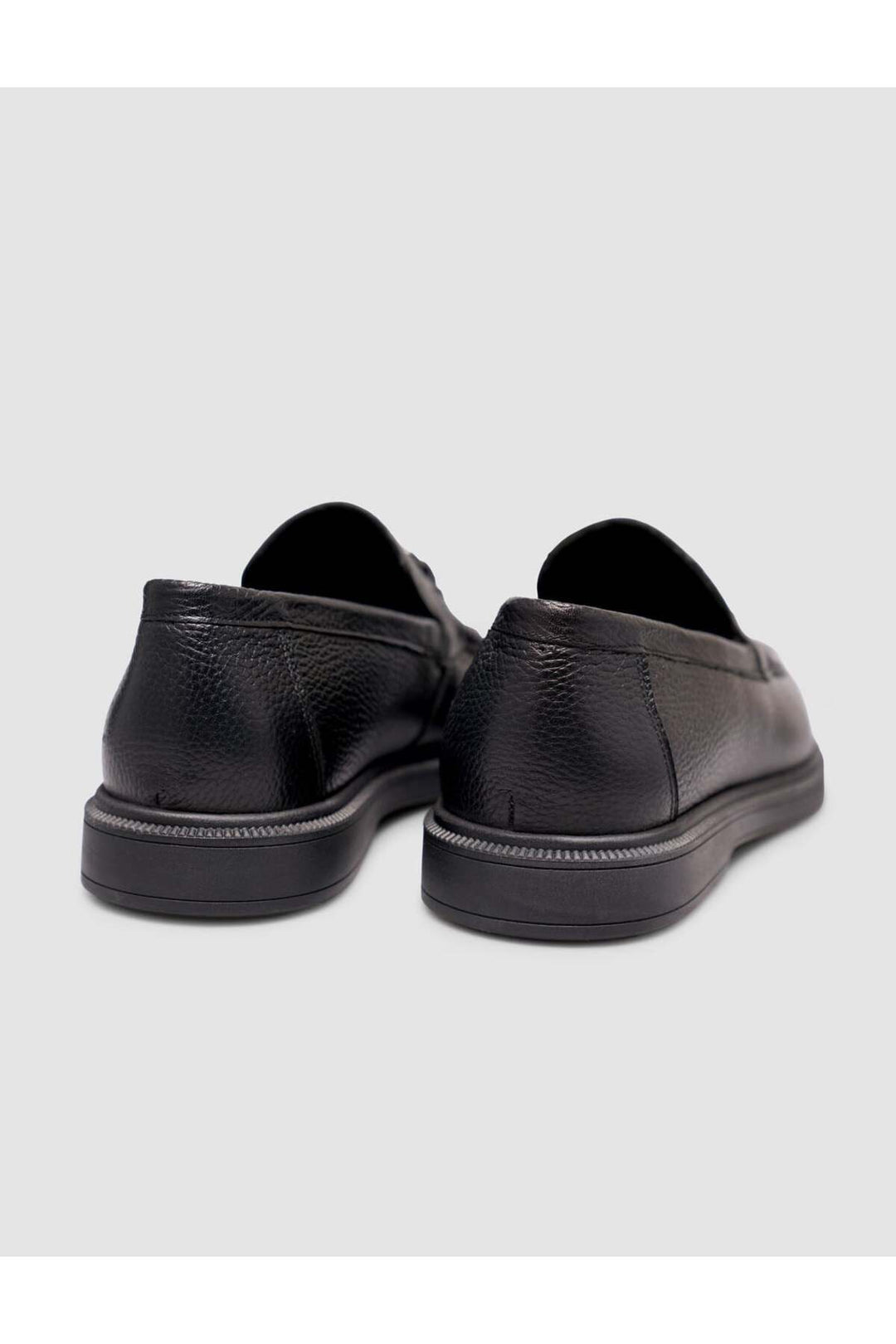 Cabani Shoes Chaussures Loafer pour hommes en cuir véritable noir - Noir