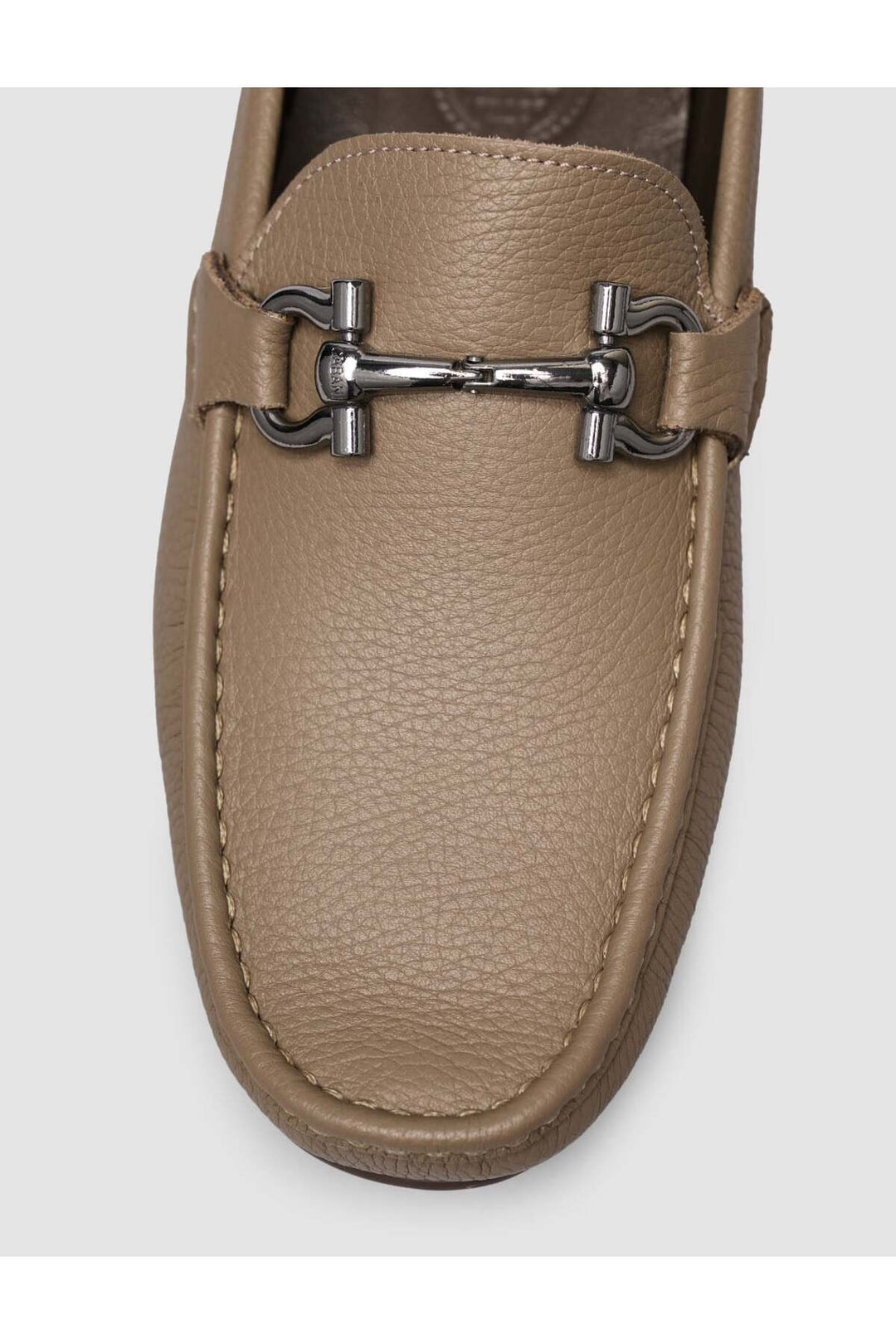 Cabani Shoes Mocassins pour hommes en nubuck vison en cuir véritable - Vison