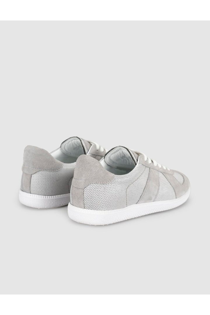 Cabani Shoes Baskets femme en cuir véritable suédé gris clair - Gris