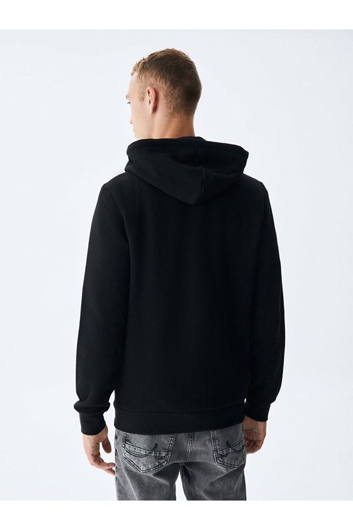 LTB Sweat noir zippé à capuche