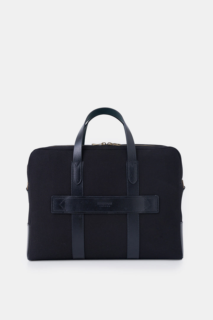 Helmbrook Sac pour ordinateur portable Benedict en cuir véritable 15,6"à deux compartiments pour homme