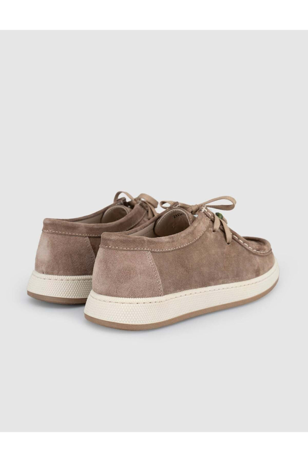 Cabani Shoes Chaussures de ville pour femmes en cuir véritable suédé beige à lacets. - Marron