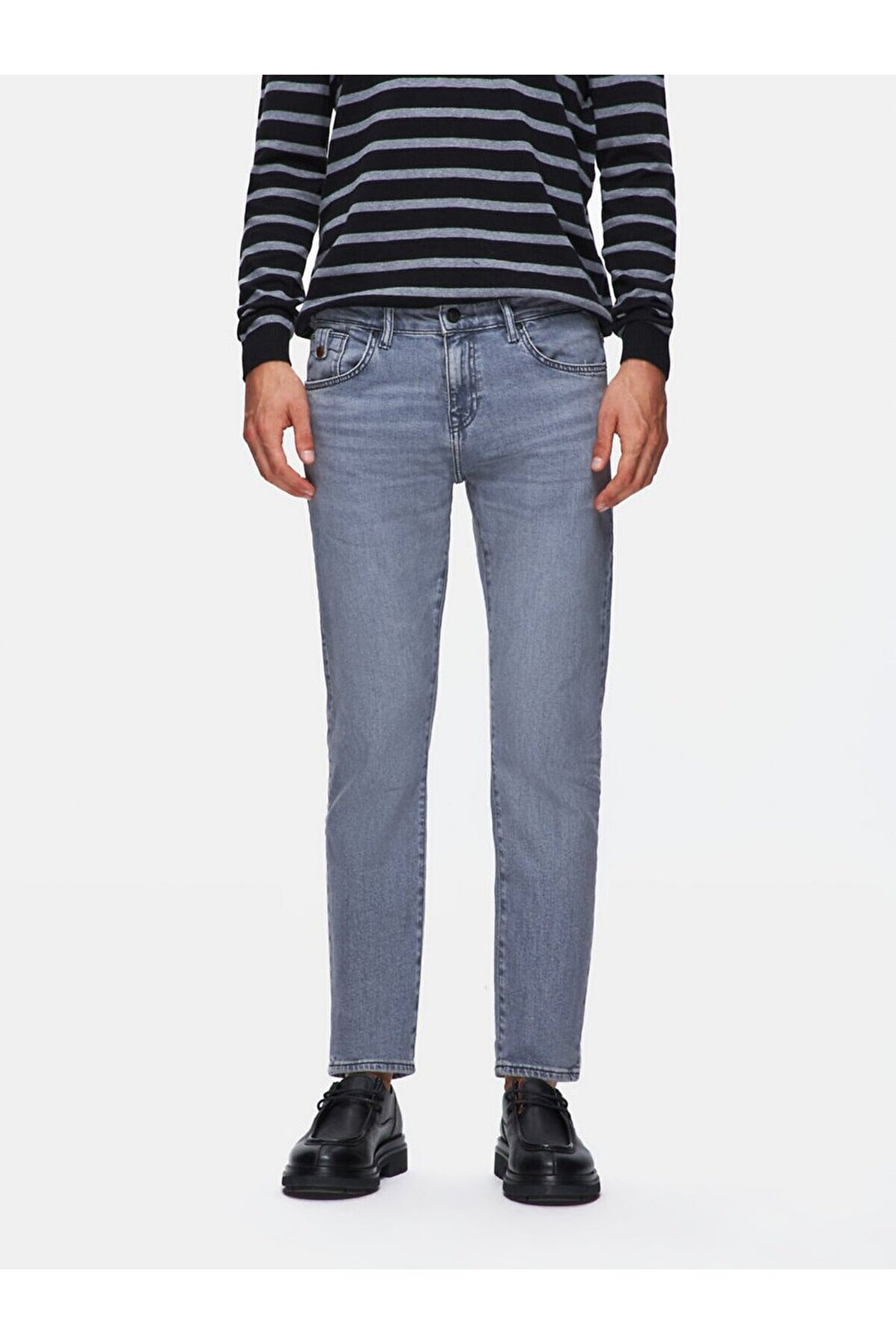 LTB Pantalon en jean à taille basse Joshua Narrow Leg - Gris