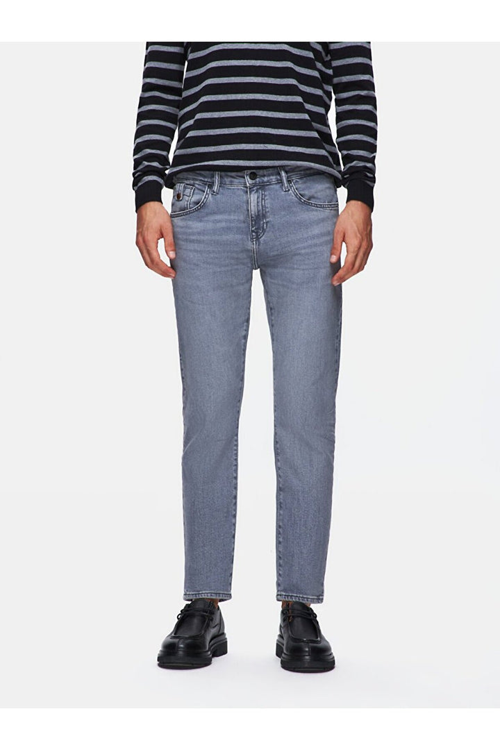 LTB Pantalon en jean à taille basse Joshua Narrow Leg - Gris