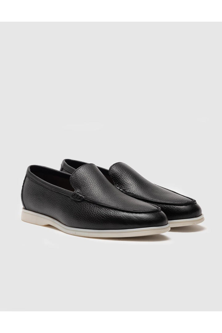 Cabani Shoes Chaussures de ville pour hommes en cuir véritable noires - Multicolore