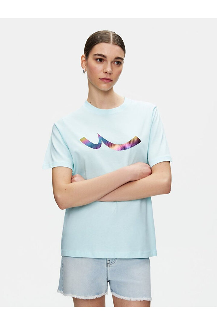 LTB T-shirt regular à manches courtes imprimé Sıgn bleu. - Bleu_12952