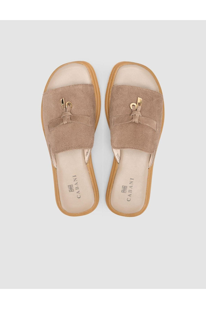 Cabani Shoes %100 Cuir véritable Sandales femmes marron - Marron
