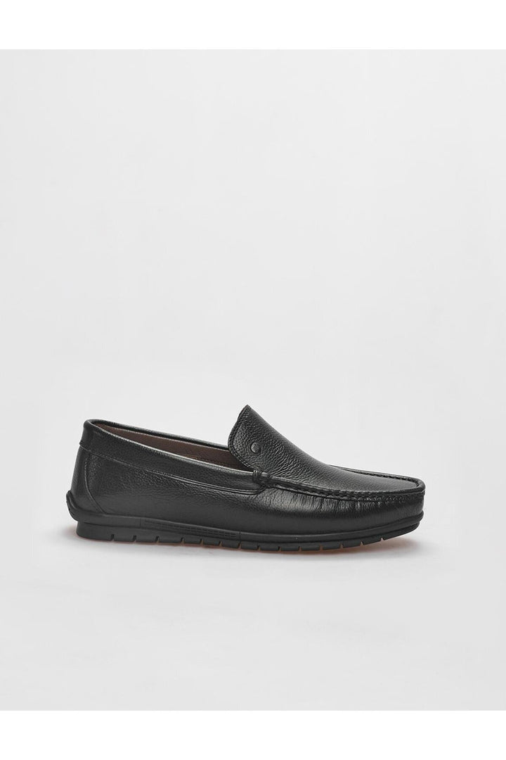 Cabani Shoes Mocassin homme en cuir véritable noir - Noir
