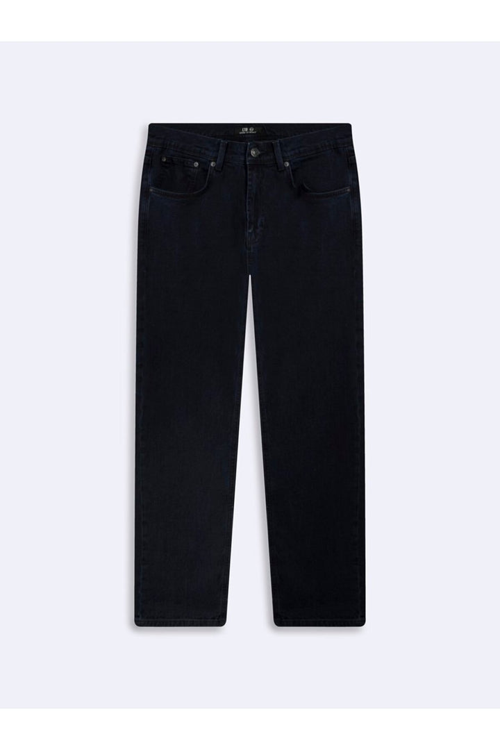 LTB Pantalon Jean Indigo Foncé Taille Moyenne Droit Lioren L - dark Indigo
