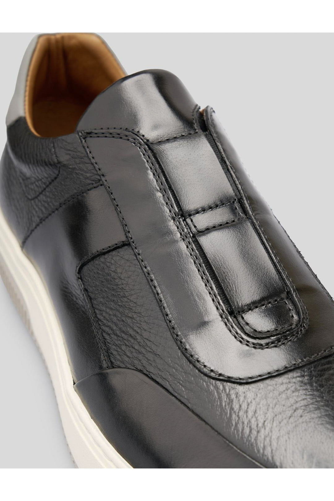Cabani Shoes %100 Cuir véritable Chaussures de sport pour hommes noires - Noir