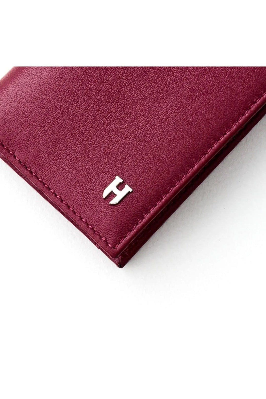 helmbrook Portefeuille en cuir véritable pour homme multi-baie protégé par RFID Townsend Burgundy avec porte-cartes