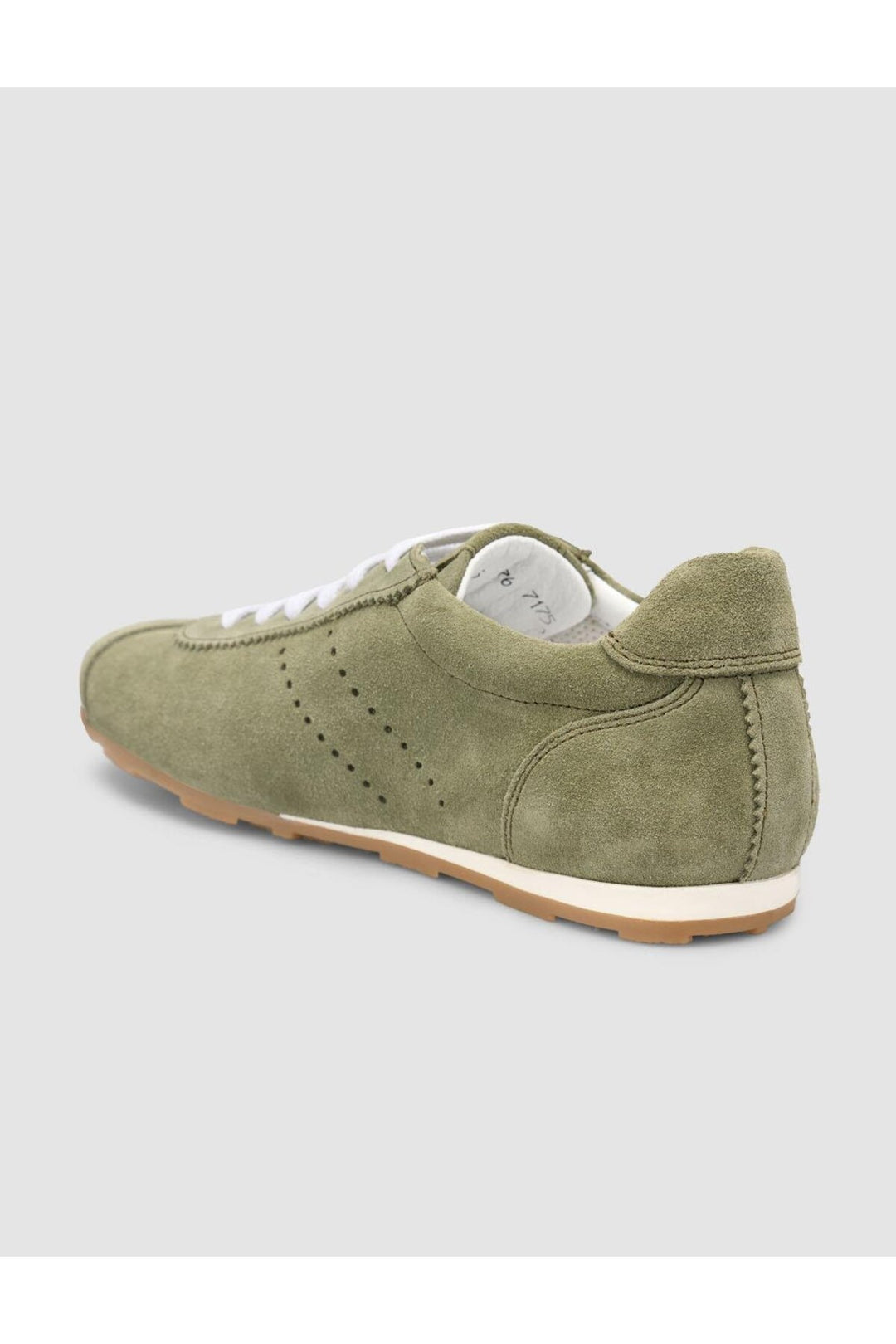 Cabani Shoes MonaMae 100% Cuir Véritable Vert Suédé Baskets Femme - Vert
