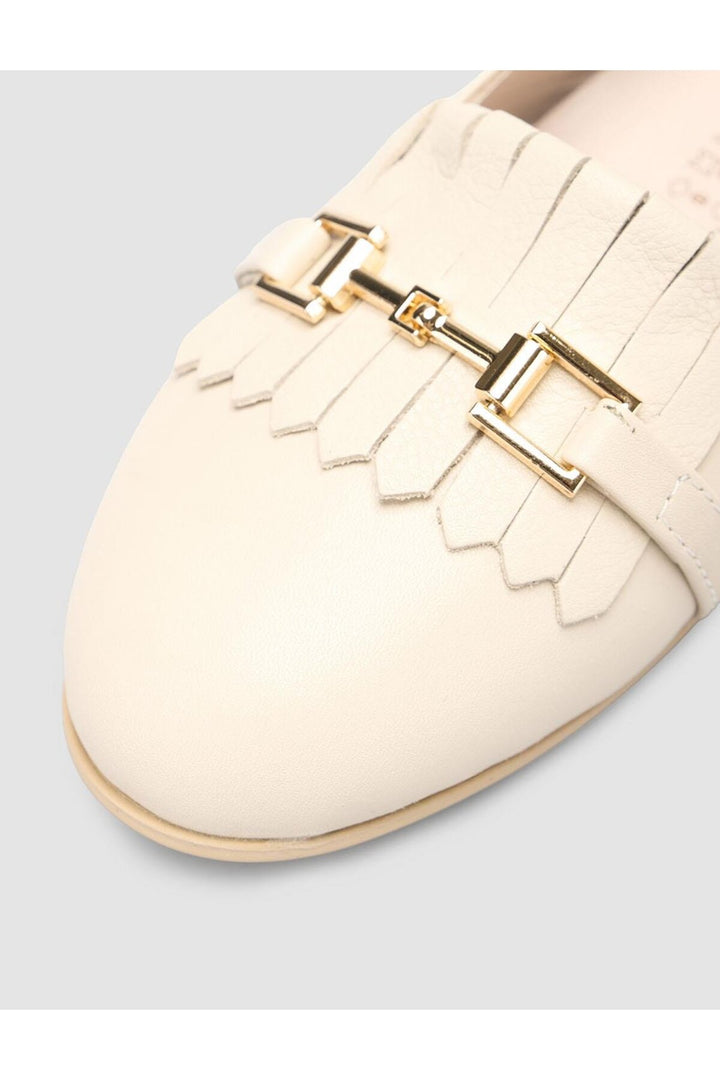 Cabani Shoes %100 Cuir Véritable Ballerines Femme Beige - Beige