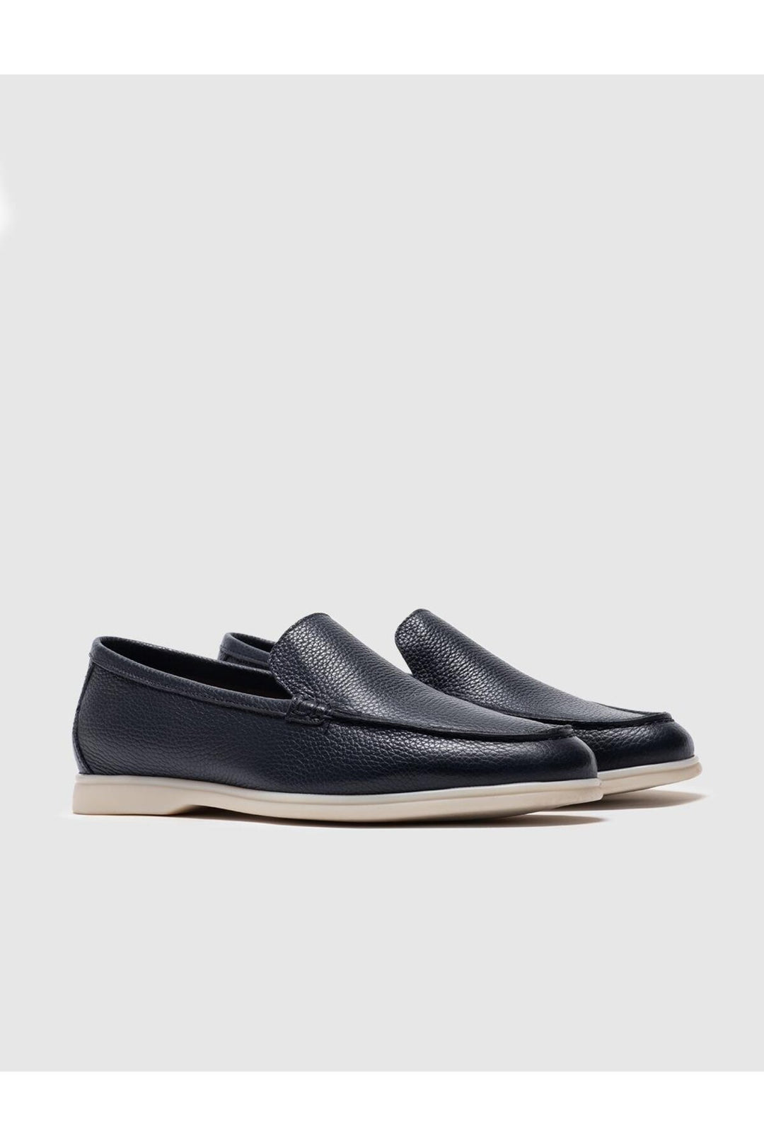 Cabani Shoes Chaussures de ville pour hommes en cuir véritable bleu marine - Bleu marine