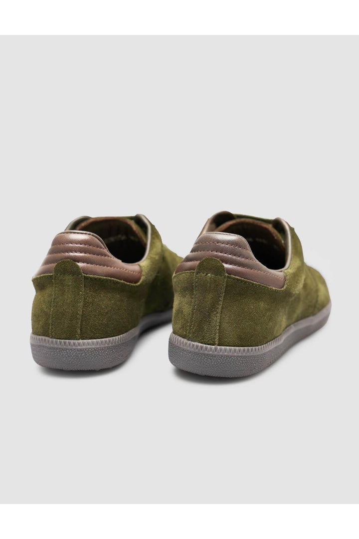 Cabani Shoes %100 Cuir Suédé Authentique Femme Baskets Kaki - Kaki