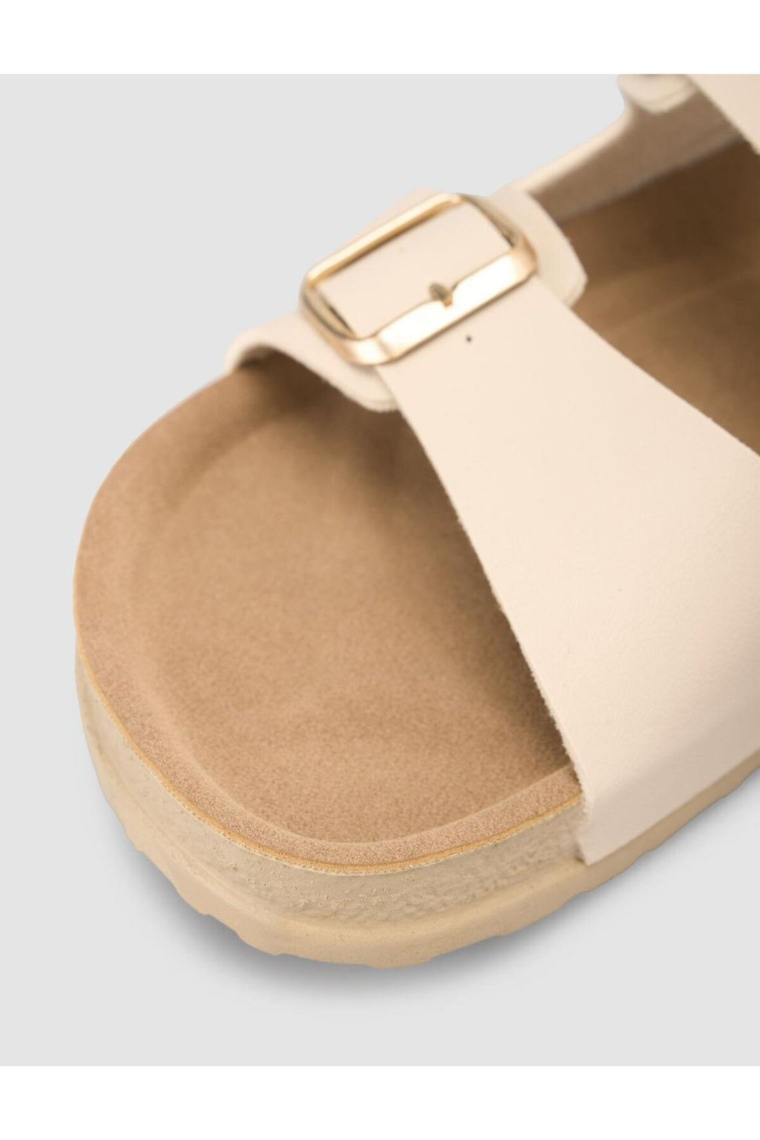 Cabani Shoes Sandales femmes beige avec détail de boucle - Multicolore