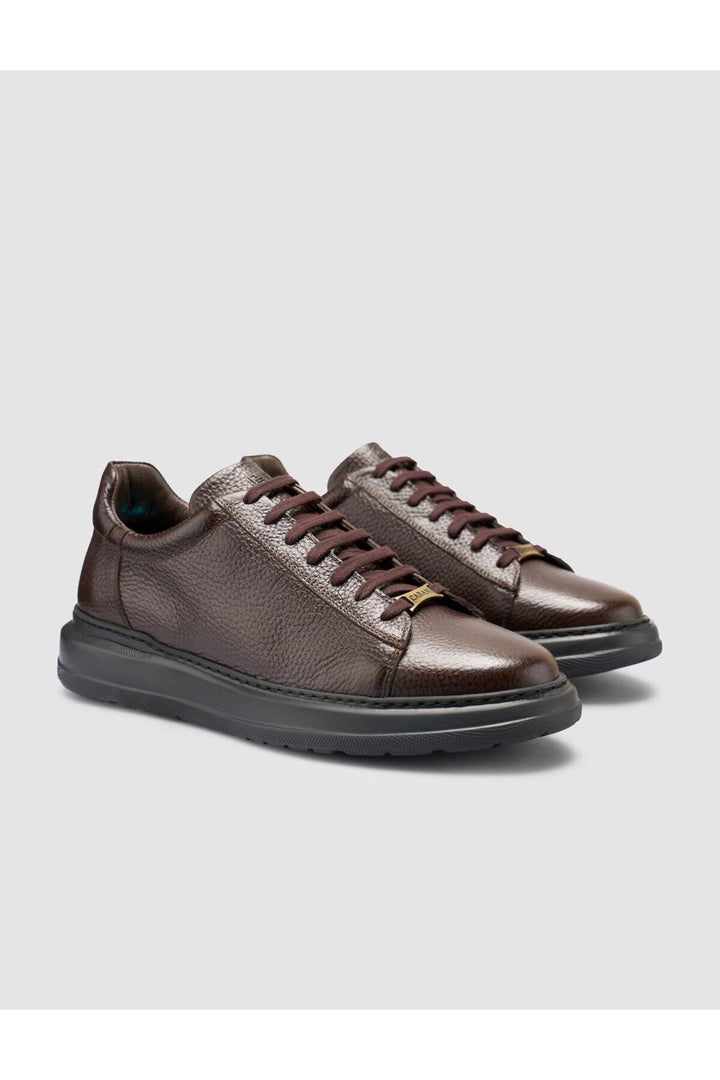 Cabani Shoes %100 Cuir véritable Chaussures de sport pour hommes Marron - Marron