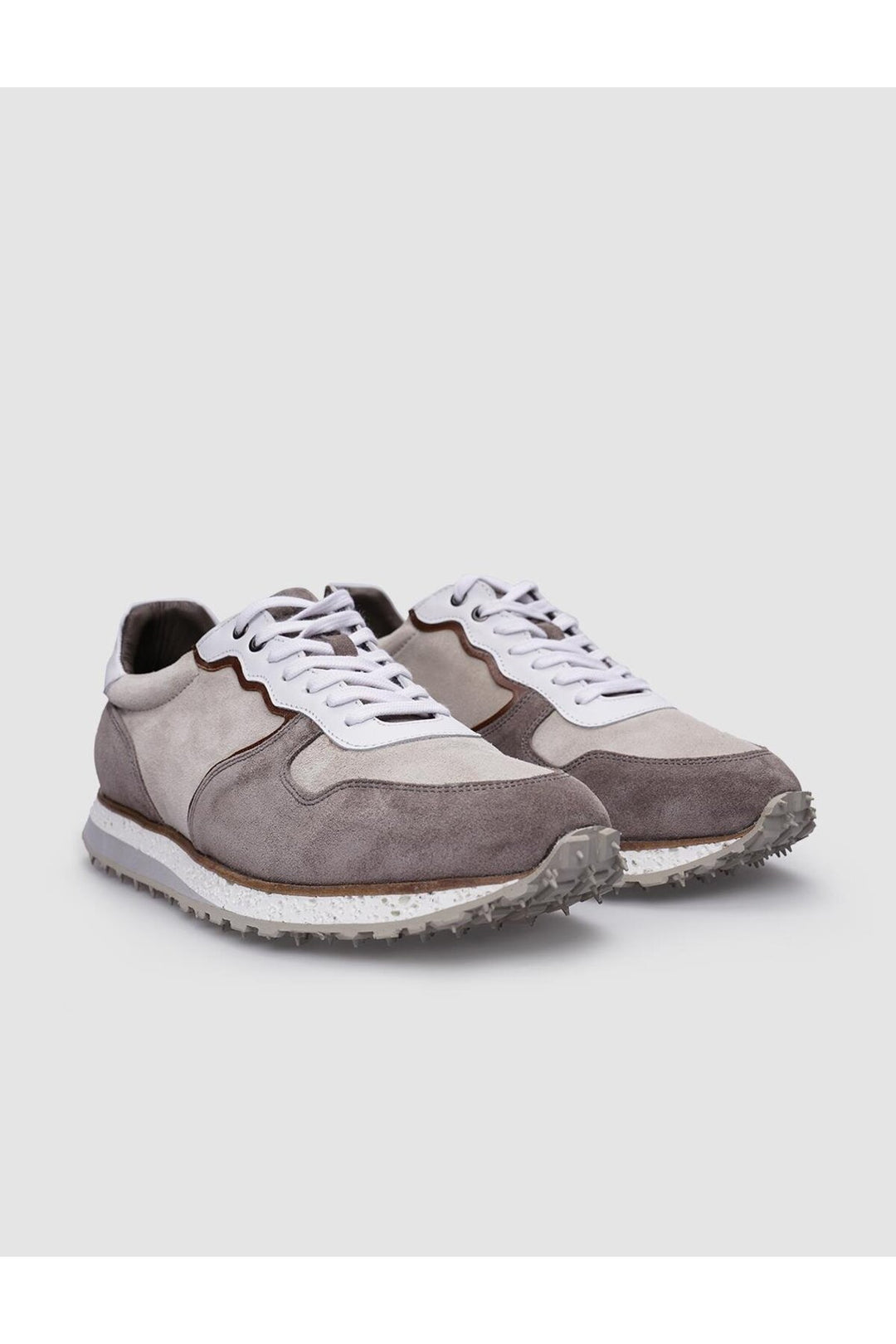 Cabani Shoes %100 Cuir véritable Chaussures de sport pour hommes en vison à lacets - Vison
