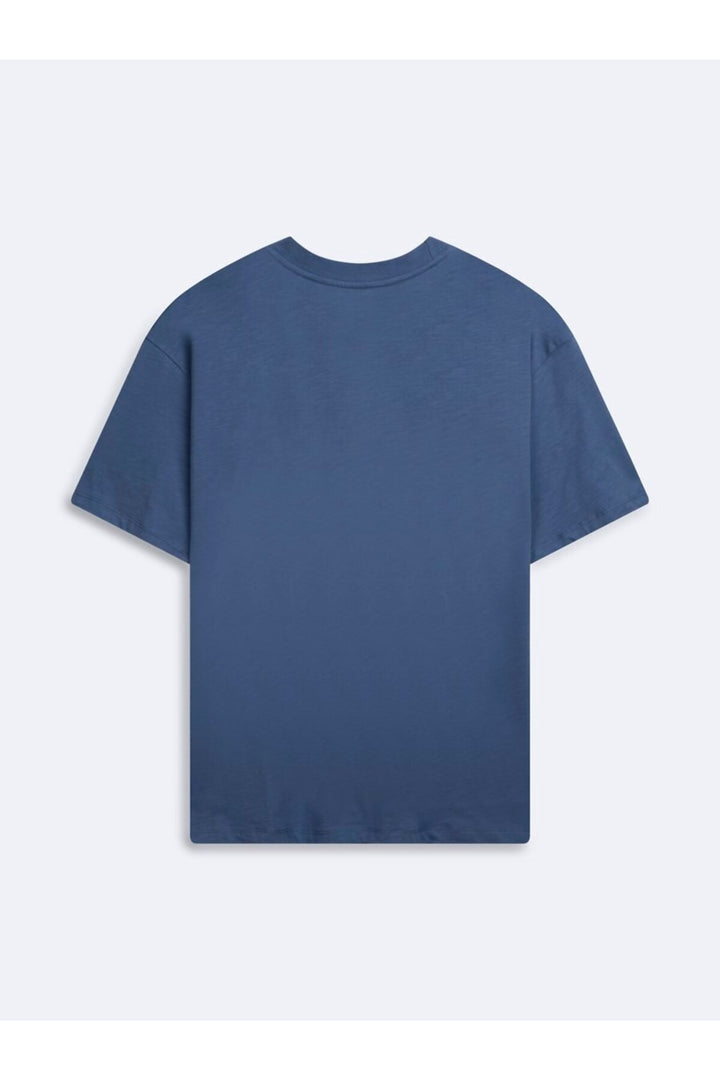 LTB T-shirt Basic Bleu Col Ras du Cou - Bleu