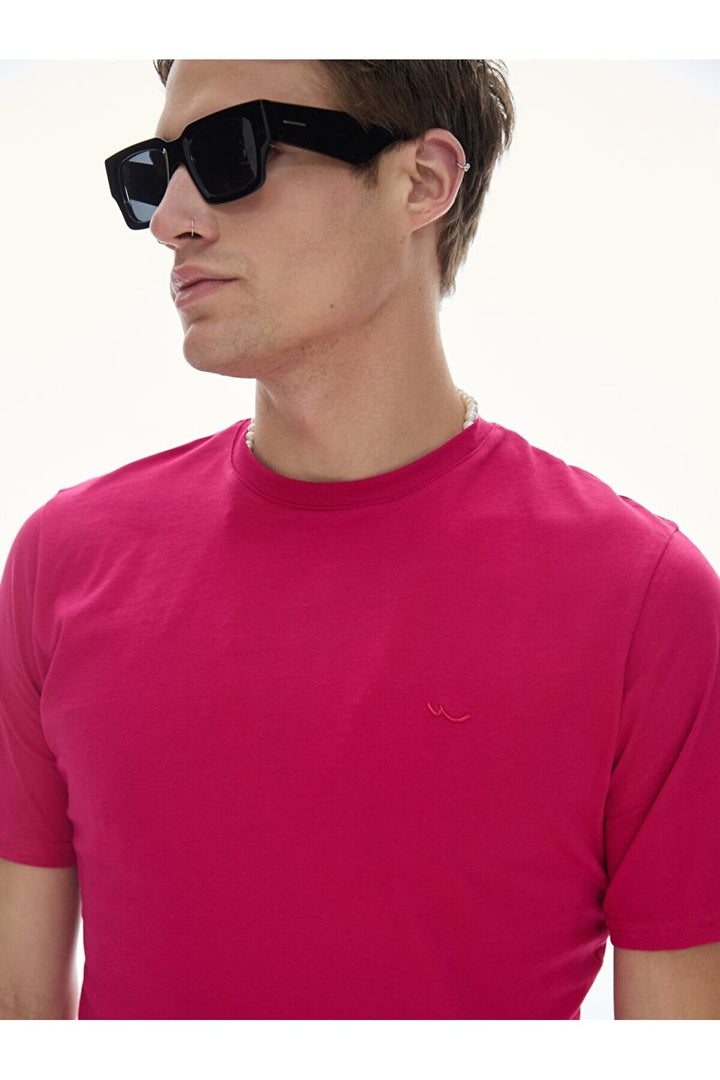 LTB T-shirt violet classique à manches courtes Zero Collar Pressure