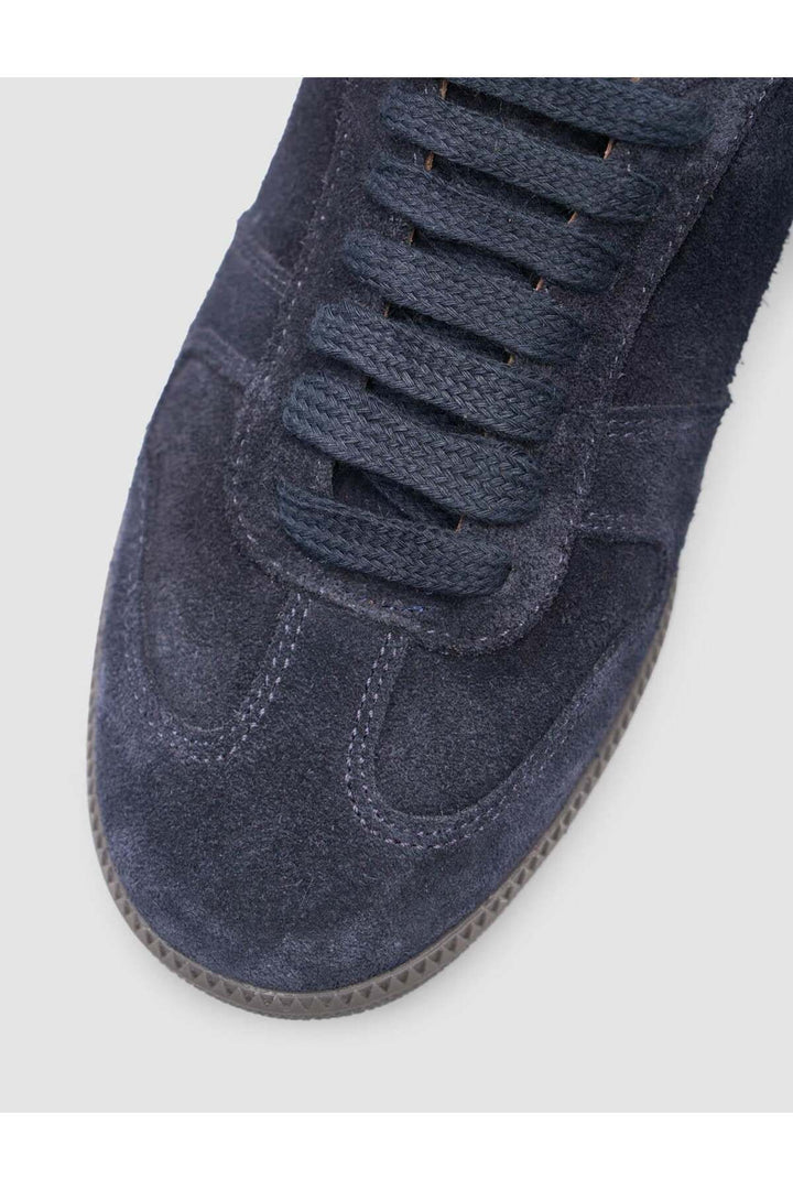 Cabani Shoes Livavin %100 Cuir Suédé Véritable Bleu marine Baskets Femme - Bleu marine