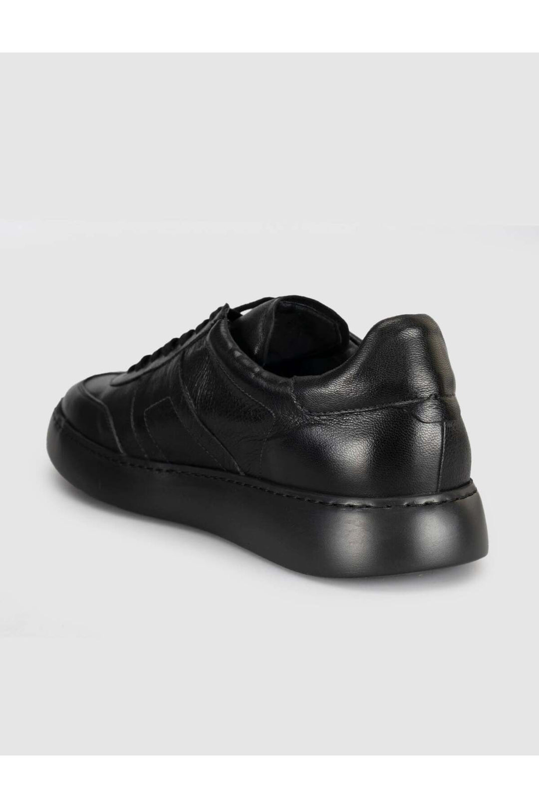 Cabani Shoes Baskets pour hommes en cuir véritable noir - Multicolore