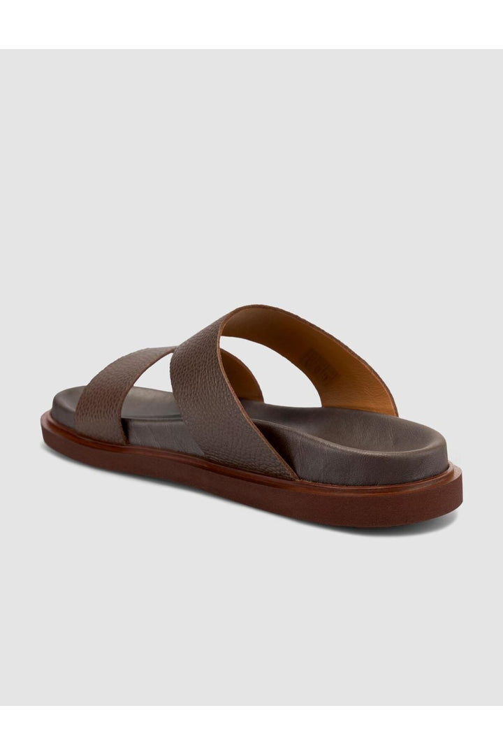 Cabani Shoes %100 Cuir véritable Sandales pour hommes Marron - Multicolore