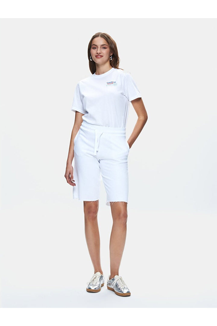 LTB Short en tricot blanc Basıc - Blanc_100
