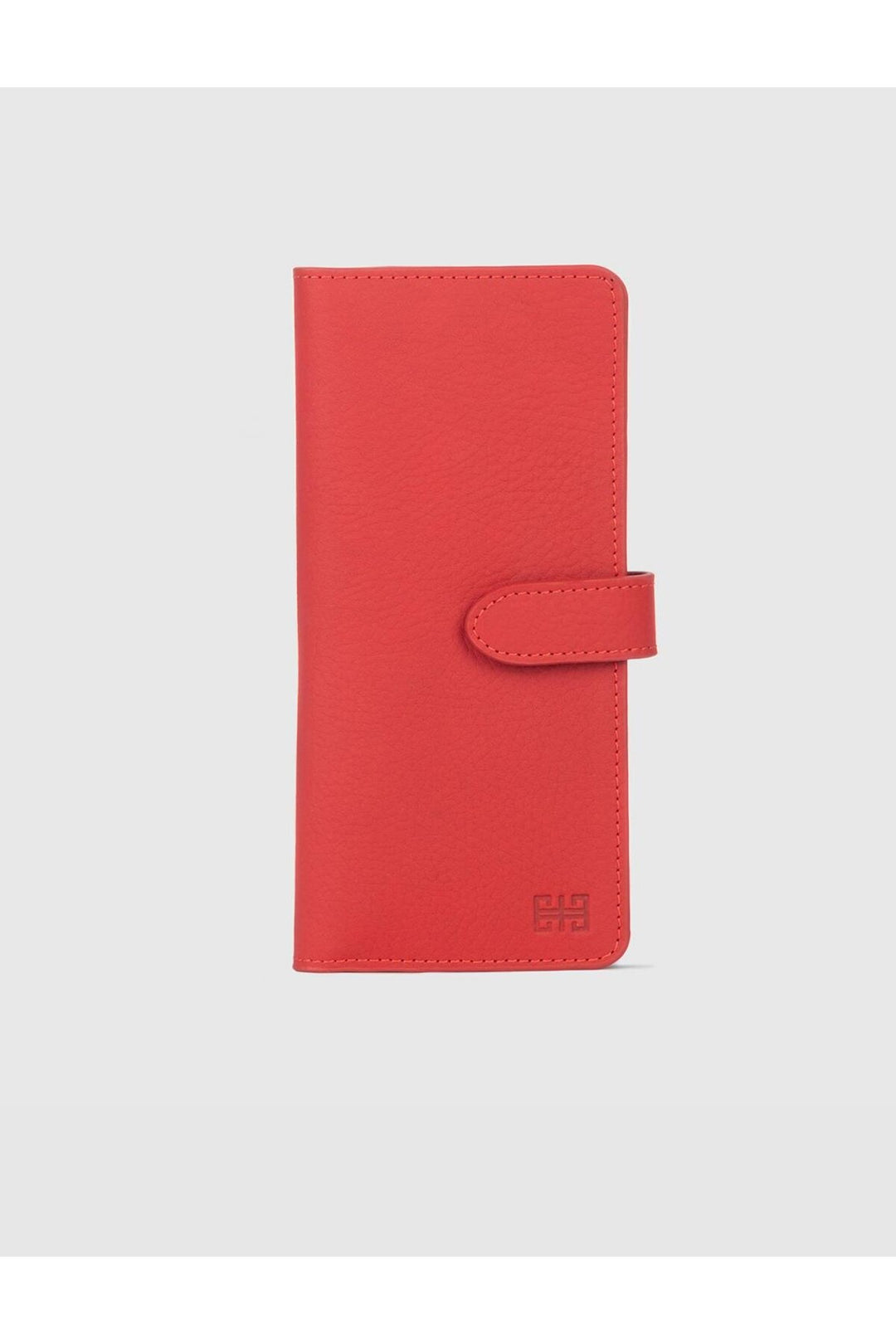 Cabani Shoes Portefeuille femme en cuir véritable rouge - Rouge