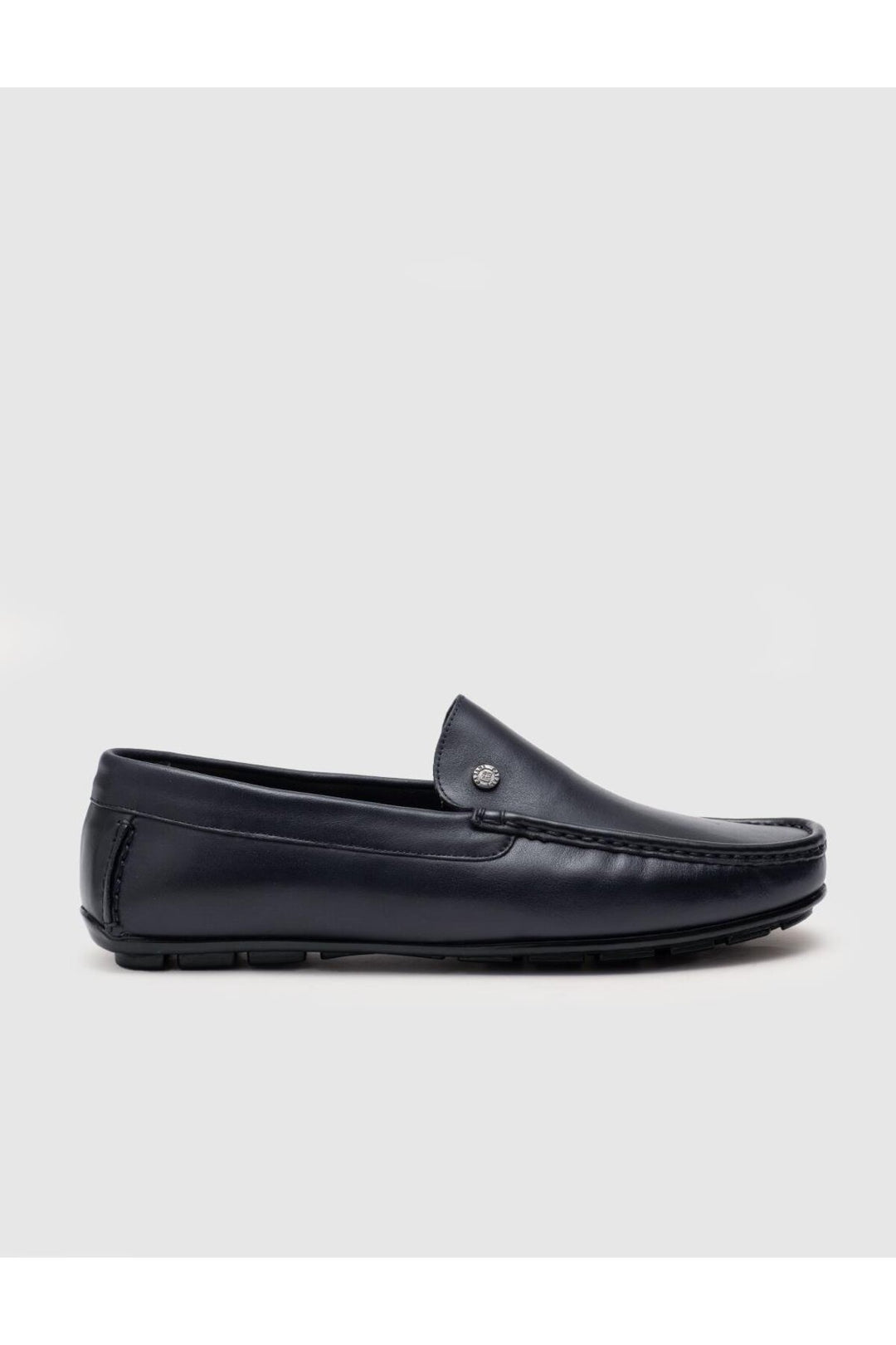 Cabani Shoes Mocassins pour hommes en cuir véritable bleu marine - Bleu marine