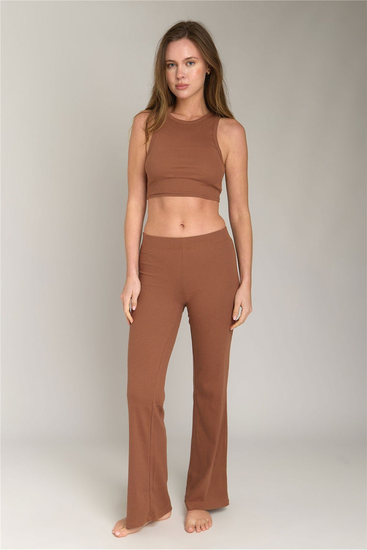 Lovely Things Pantalon caraco Emily Bas Vêtements Bas de pyjama - Brique