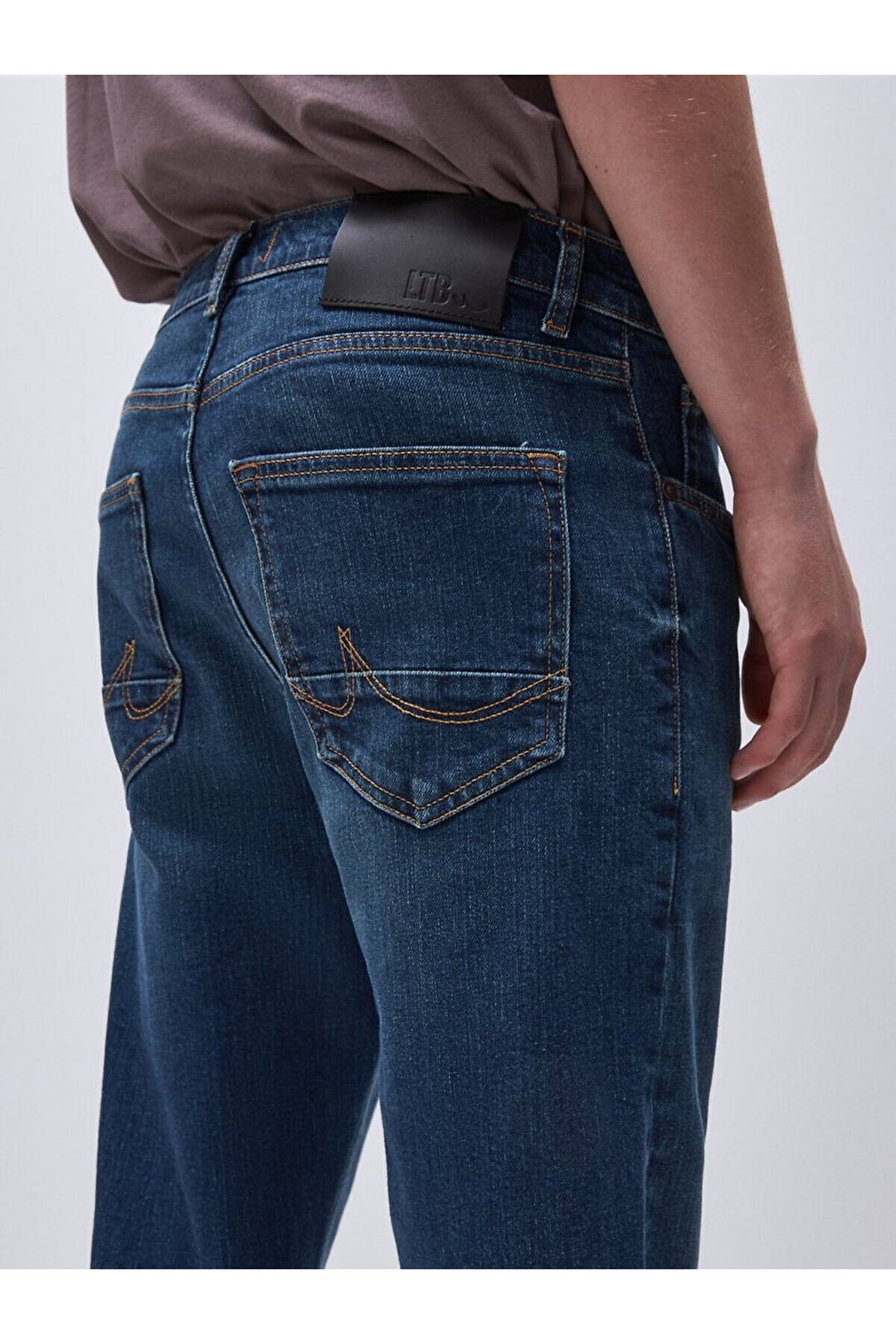 LTB Pantalon en Jean Taille Moyenne Smarty Y Jambe Étroite - Bleu