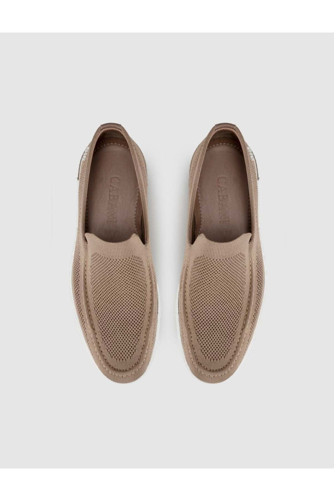 Cabani Shoes Chaussures décontractées pour hommes en tricot à semelle légère couleur vison - Vison