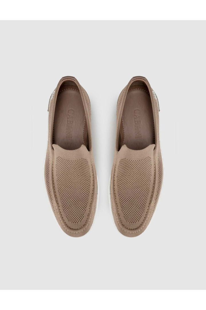 Cabani Shoes Chaussures décontractées pour hommes en tricot à semelle légère couleur vison - Vison