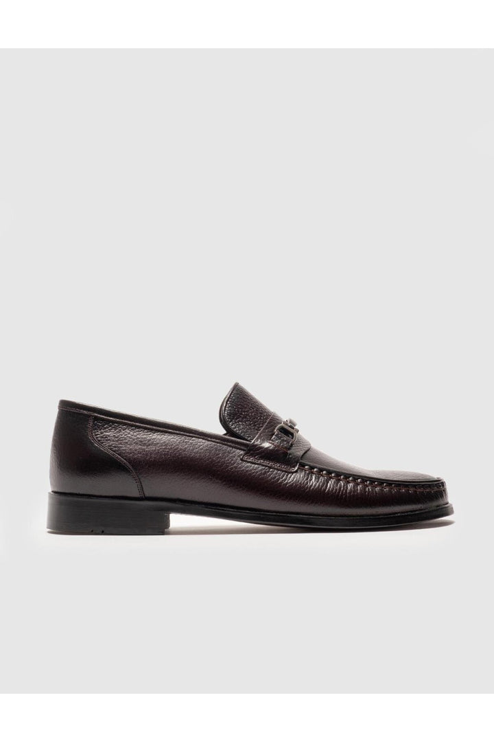 Cabani Shoes Chaussures classiques pour hommes en cuir véritable marron avec boucle - Multicolore