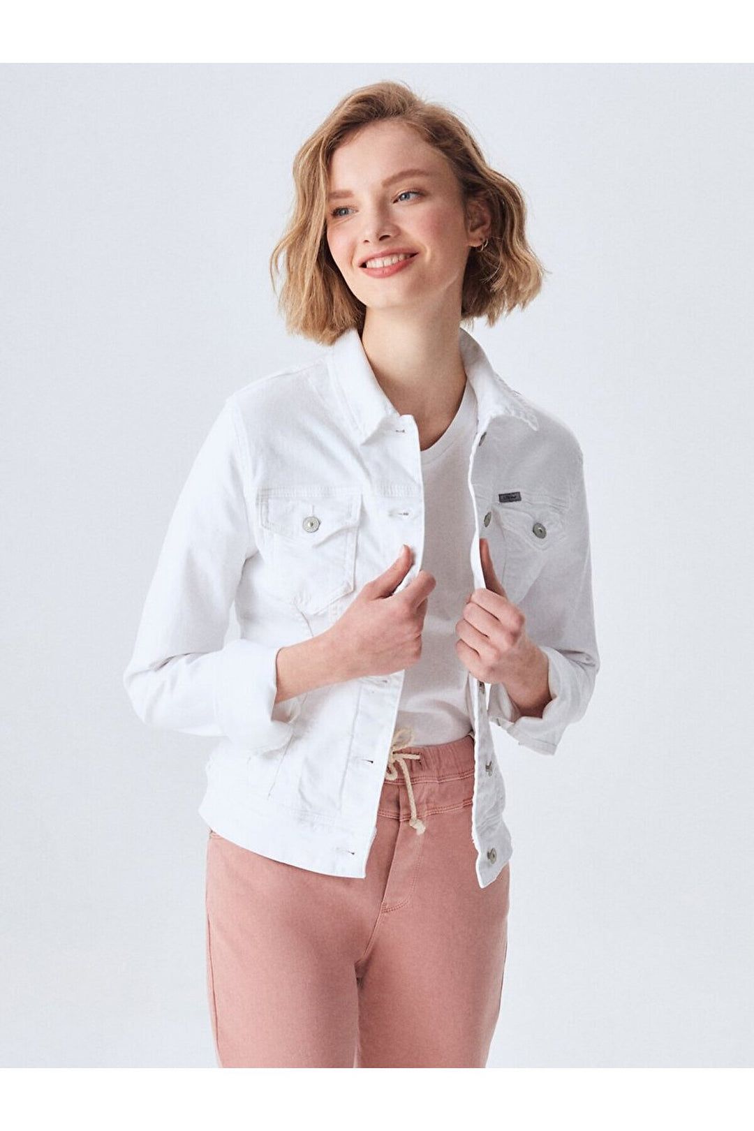 LTB Dean X Veste en Jean Coupe Droite - Blanc_100