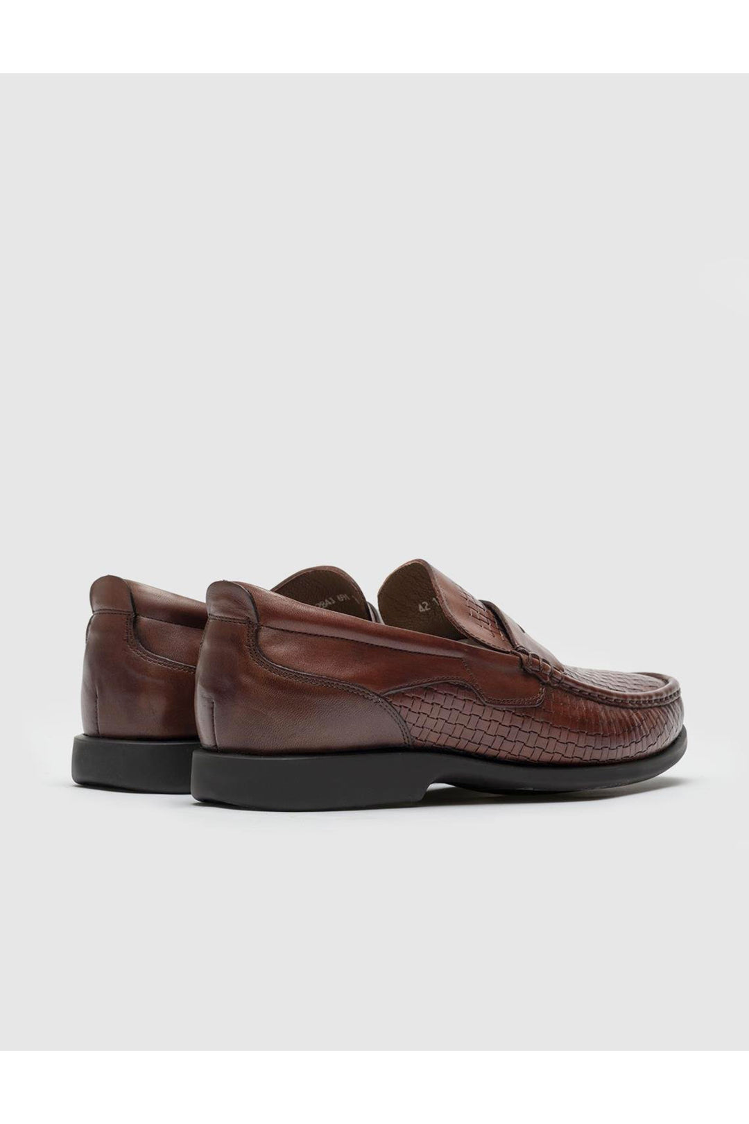 Cabani Shoes Chaussures de ville pour hommes en cuir véritable marron - Marron
