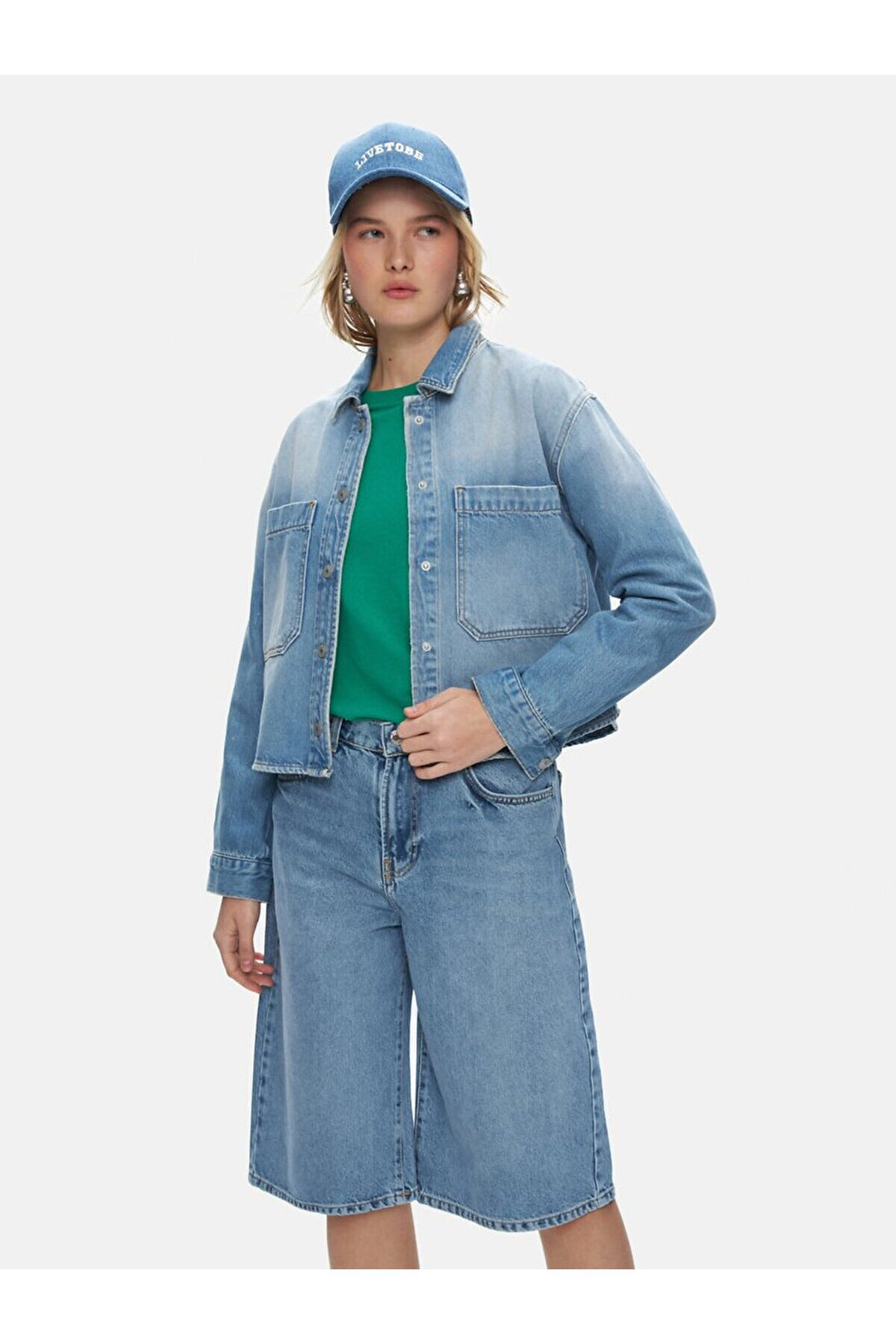 LTB Chemise courte en jean Peta