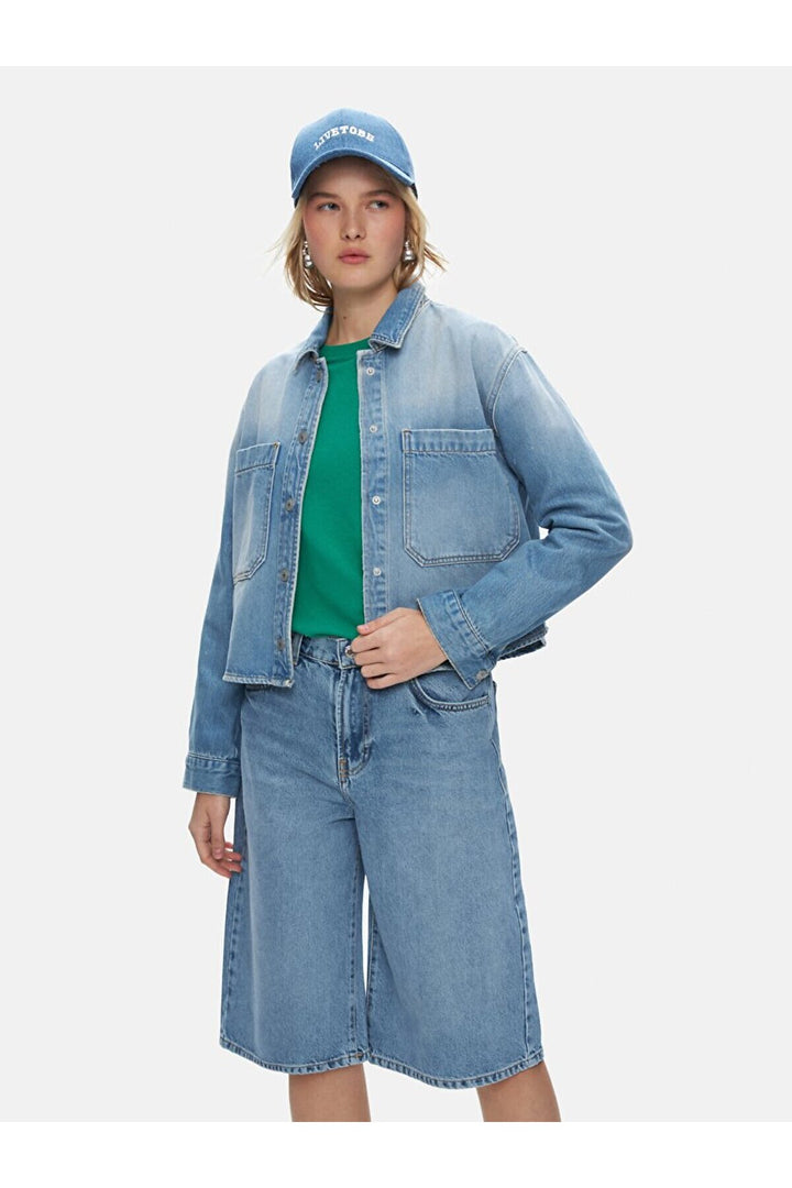 LTB Chemise courte en jean Peta