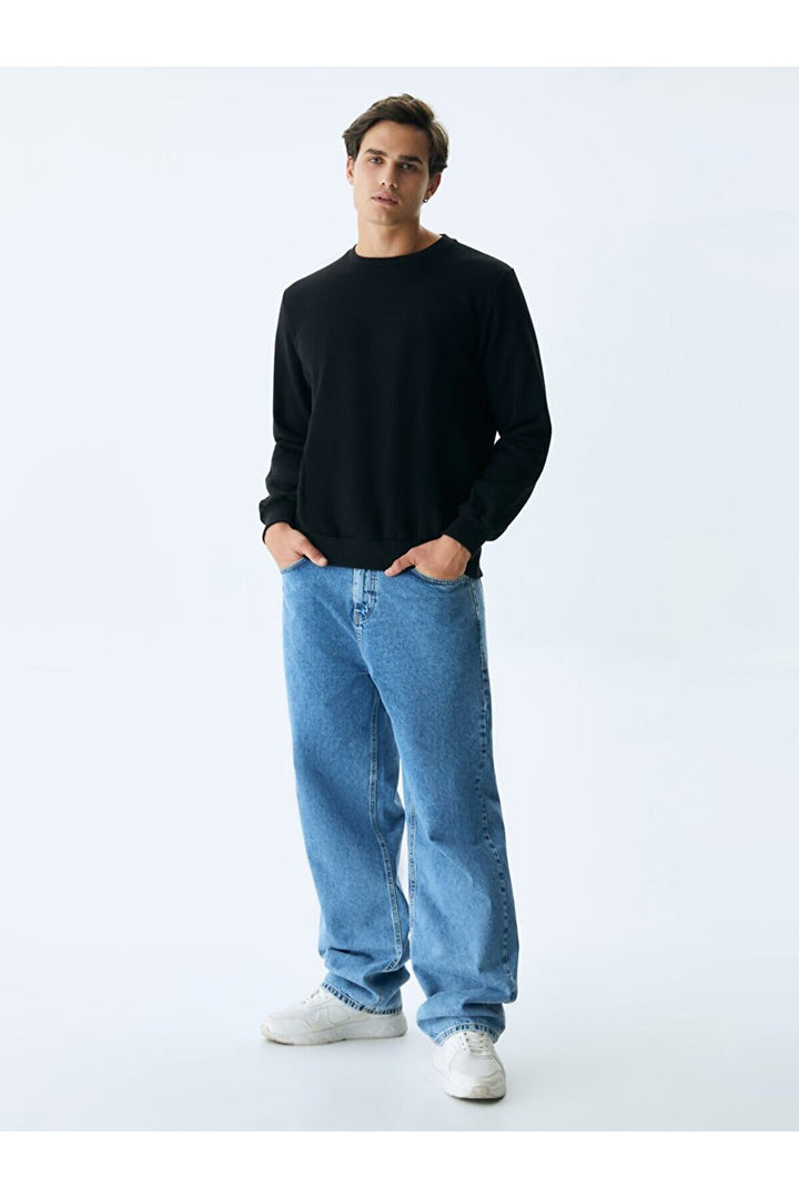 LTB Sweat noir à col rond