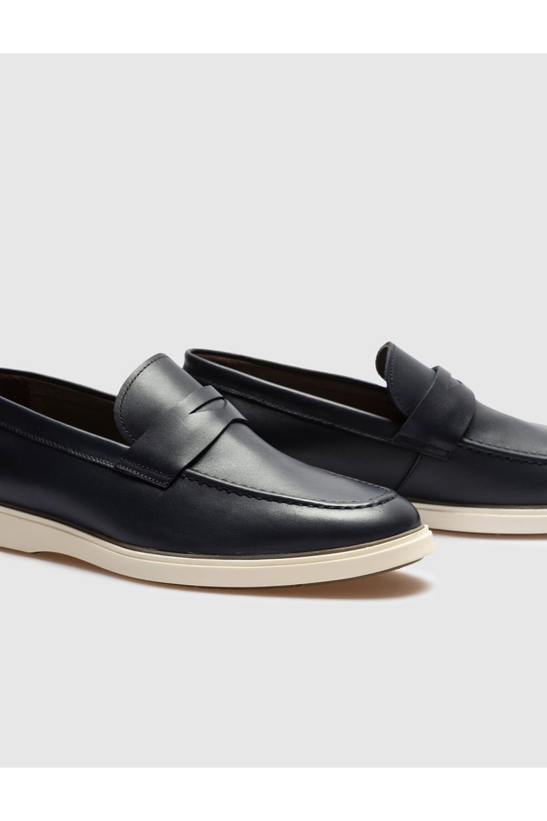 Cabani Shoes Chaussures de ville pour hommes en cuir véritable bleu marine - Bleu marine