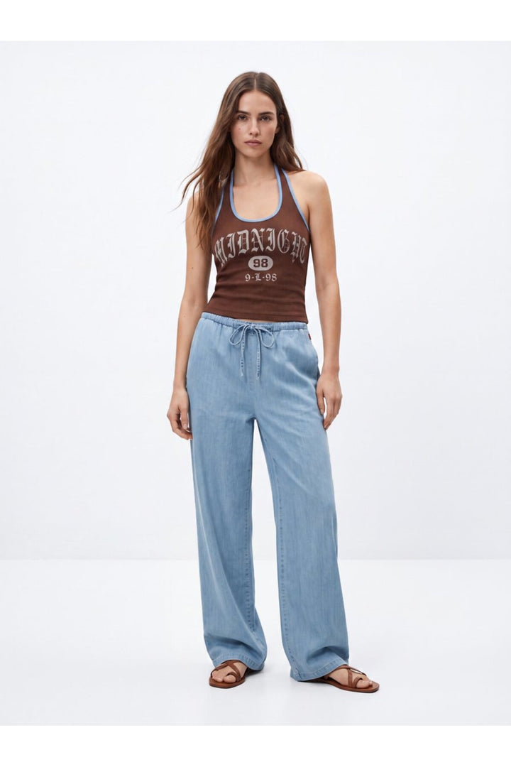 LTB Pantalon en Jean Light Indigo à Taille Élastique Ivana Coupe Relaxée - light Indigo
