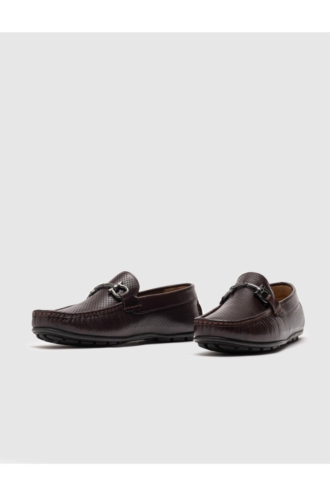 Cabani Shoes Mocassins pour hommes en cuir véritable marron - Marron