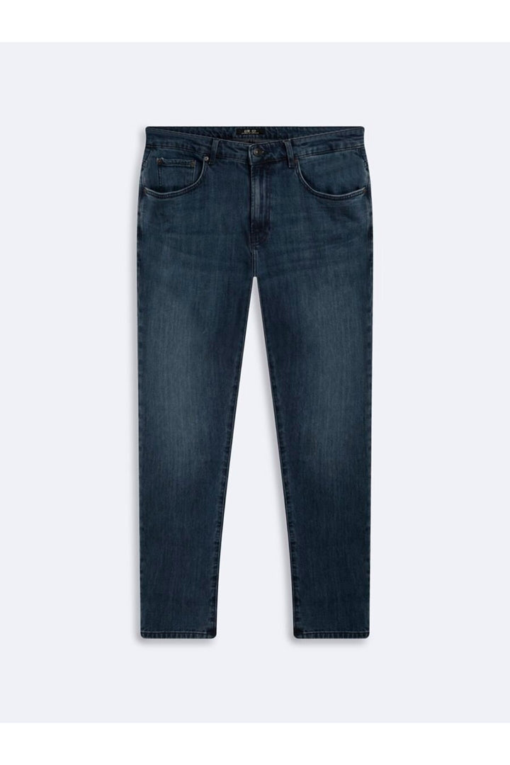 LTB Pantalon Jean Indigo Mi-Taille Slim Tapered L Renar - mid Indigo