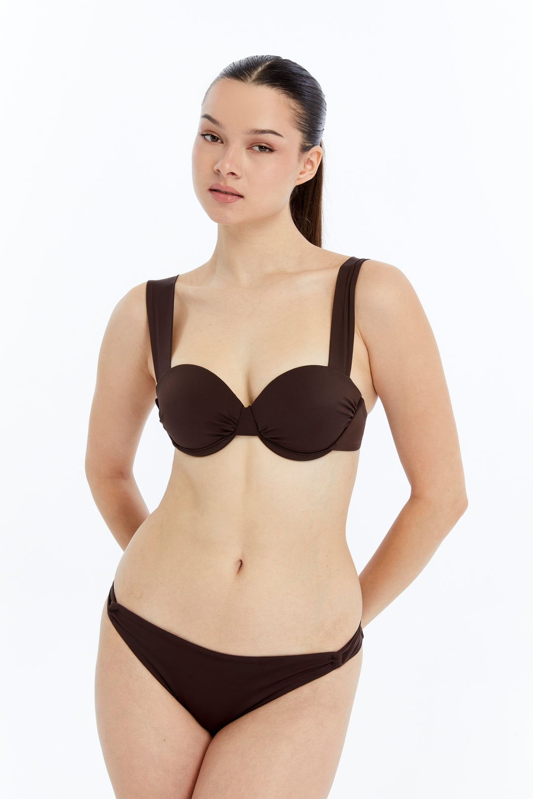 Lovely Things GRETA Haut de bikini balconnet - Marron