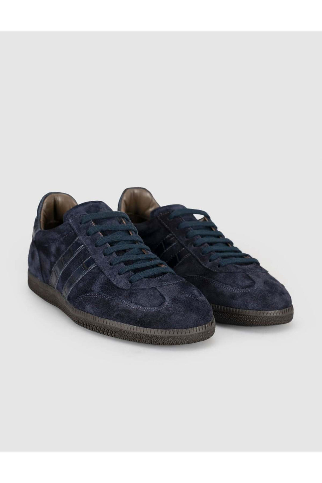 Cabani Shoes Baskets en cuir suédé bleu marine pour femmes - Bleu marine