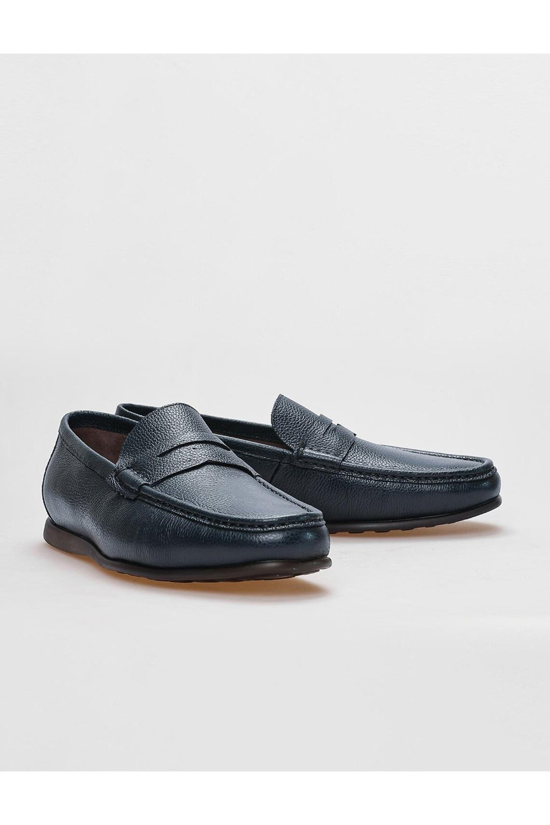 Cabani Shoes Chaussures de ville pour hommes en cuir véritable bleu marine - Bleu marine