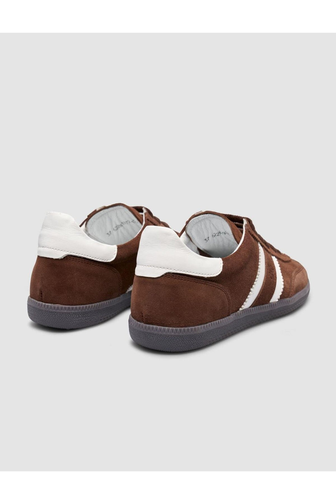 Cabani Shoes 100% Genuine Leather Lace-up Sneakers for Women Brown - Brown