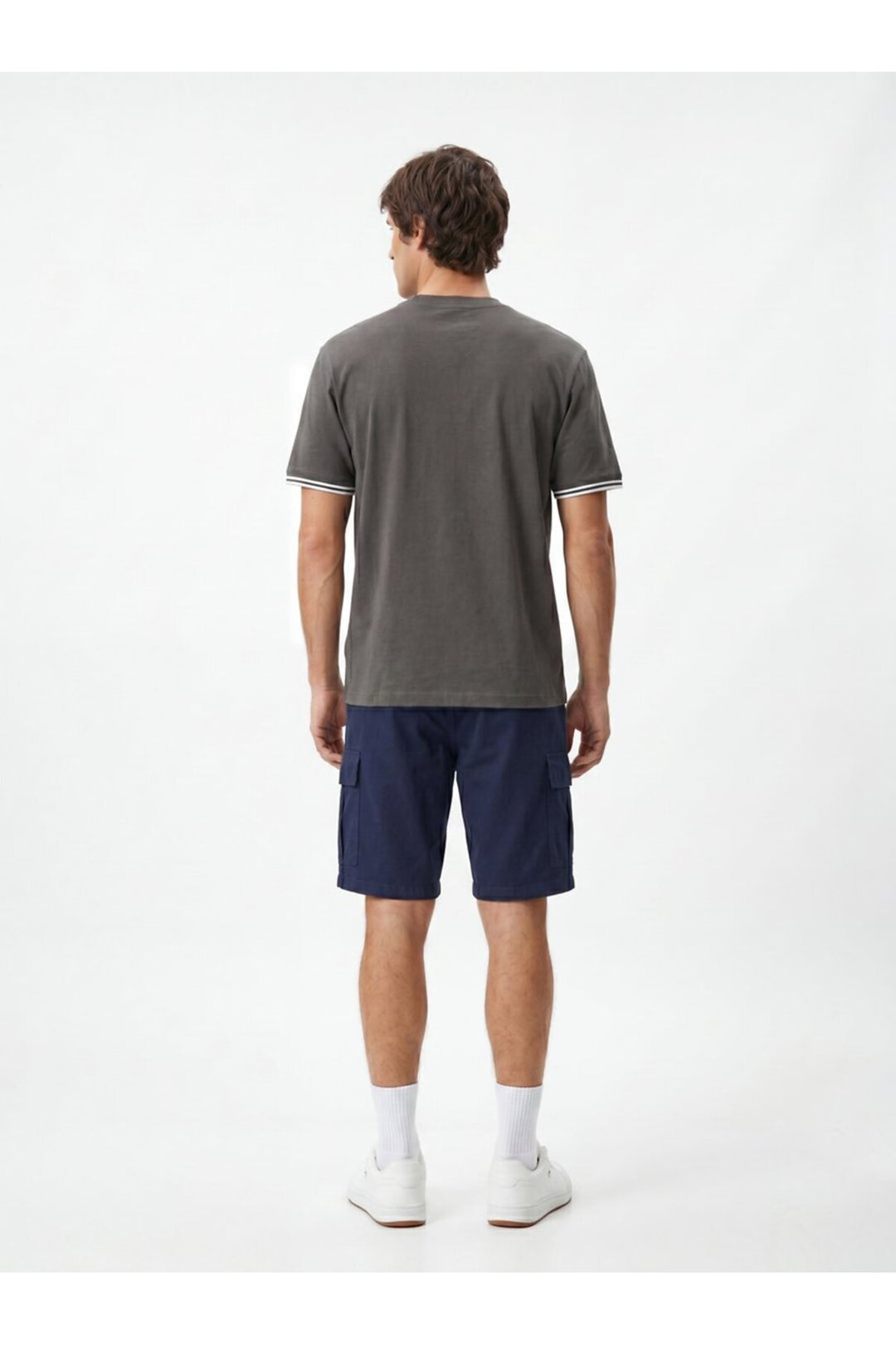 LTB T-shirt Antrasite à Détails Contrastés - Anthracite