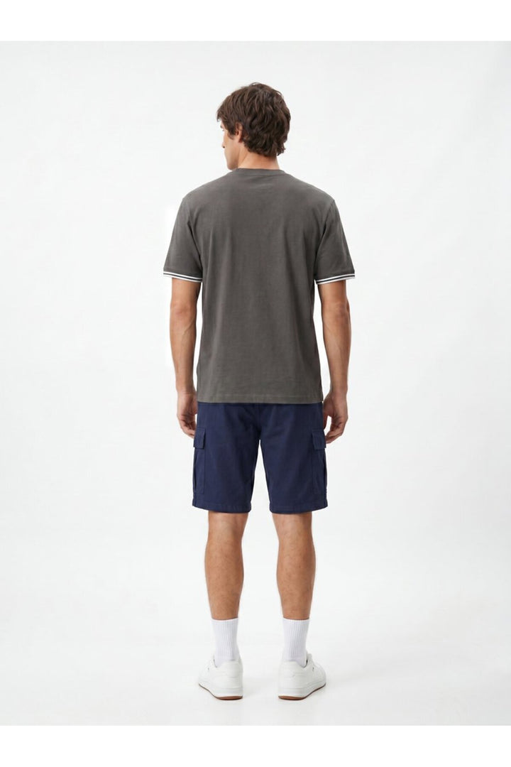 LTB T-shirt Antrasite à Détails Contrastés - Anthracite